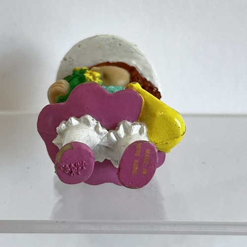 Cabbage Patch Kids 1984 CPK PVC Figurine Flower Girl Pink Dress Watering Can OAA - Picture 5 of 13