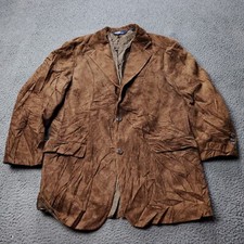 VINTAGE 90s Polo Ralph Lauren Corduroy Blazer Mens M Medium Cotton Brown VTG