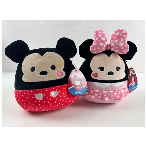 NWT Disney Mickey & Minnie Mouse Pair 2023 Squishmallows Plush Stuffed 8" - Picture 5 of 8