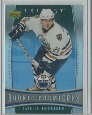 PATRICK THORESEN 2006-07 TRILOGY ROOKIE-GRAB THIS 17 YEAR INTERNATIONAL STAR NOW