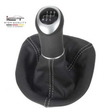 ICT Schaltknauf für Mercedes W638 Vito V Klasse Schaltsack Leder Naht silber B64