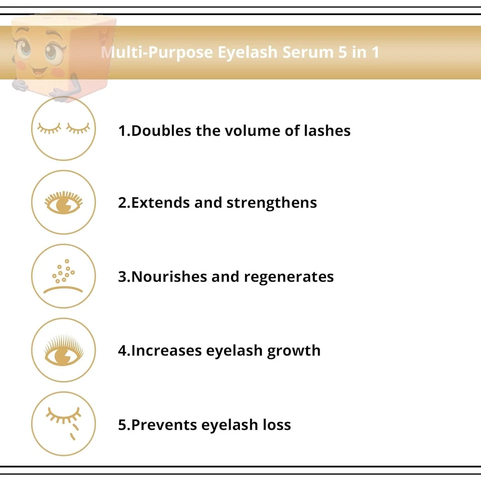 Eveline SOS Lash Booster 5in1 Wimpernserum Eyelashserum 10ml fördert Wachstum - Bild 4 von 4