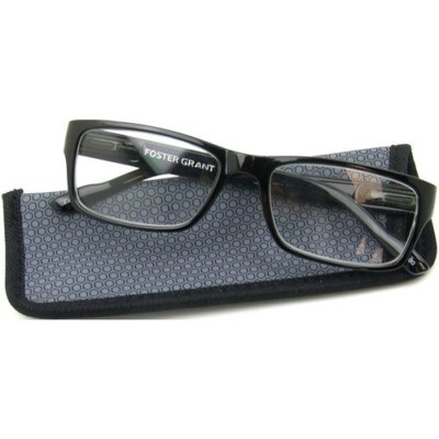 Foster Grant Men's Reading Glasses Dan Black