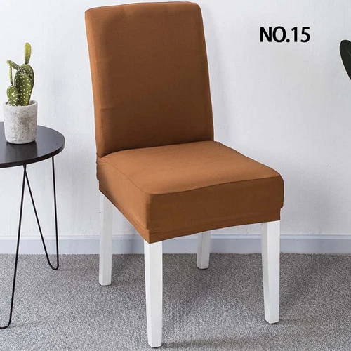 Universal Chair Cover Spandex Strech Dinner Solid Chair Wedding Party Seat Cover - Picture 38 of 40