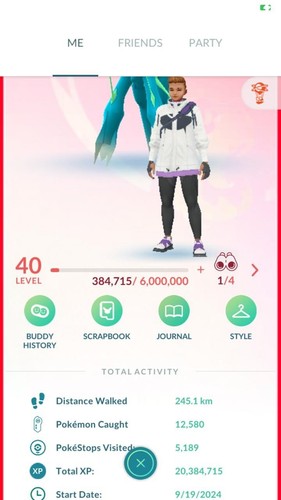 Compte Pokémon Go Avec Lunala Hundo (100% IV) - Niveau 40 - 3M De Poussière Étoilée - À Lire Avant Achat