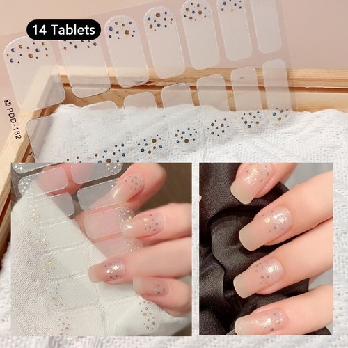 Cubierta Completa Gel Pegatinas para Uñas Pegatinas para Uñas Tiras de Esmalte de Uñas Arte en Uñas Hágalo Usted Mismo - Imagen 20 de 49