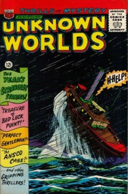 UNKNOWN WORLDS #1-57 FULL RUN ON DVD ROM VINTAGE ACG HORROR SUSPENSE COMICS 