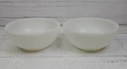 Set Of 2 Vintage Fire King Milk Glass Soup Cereal Bowls