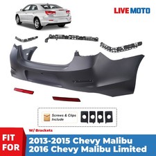 Rear Bumper Cover For 2013 2014 2015 Chevy Malibu 2016 Limited Primed W Bracket Rear Bumper Cover For 2013 2014 2015 Chevy Malibu 2016 Limited Primed W Bracket