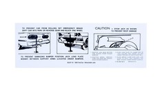 1958 Ford Car Retractable Jacking Instruction Decal Reproduction 1958 Ford Car Retractable Jacking Instruction Decal Reproduction