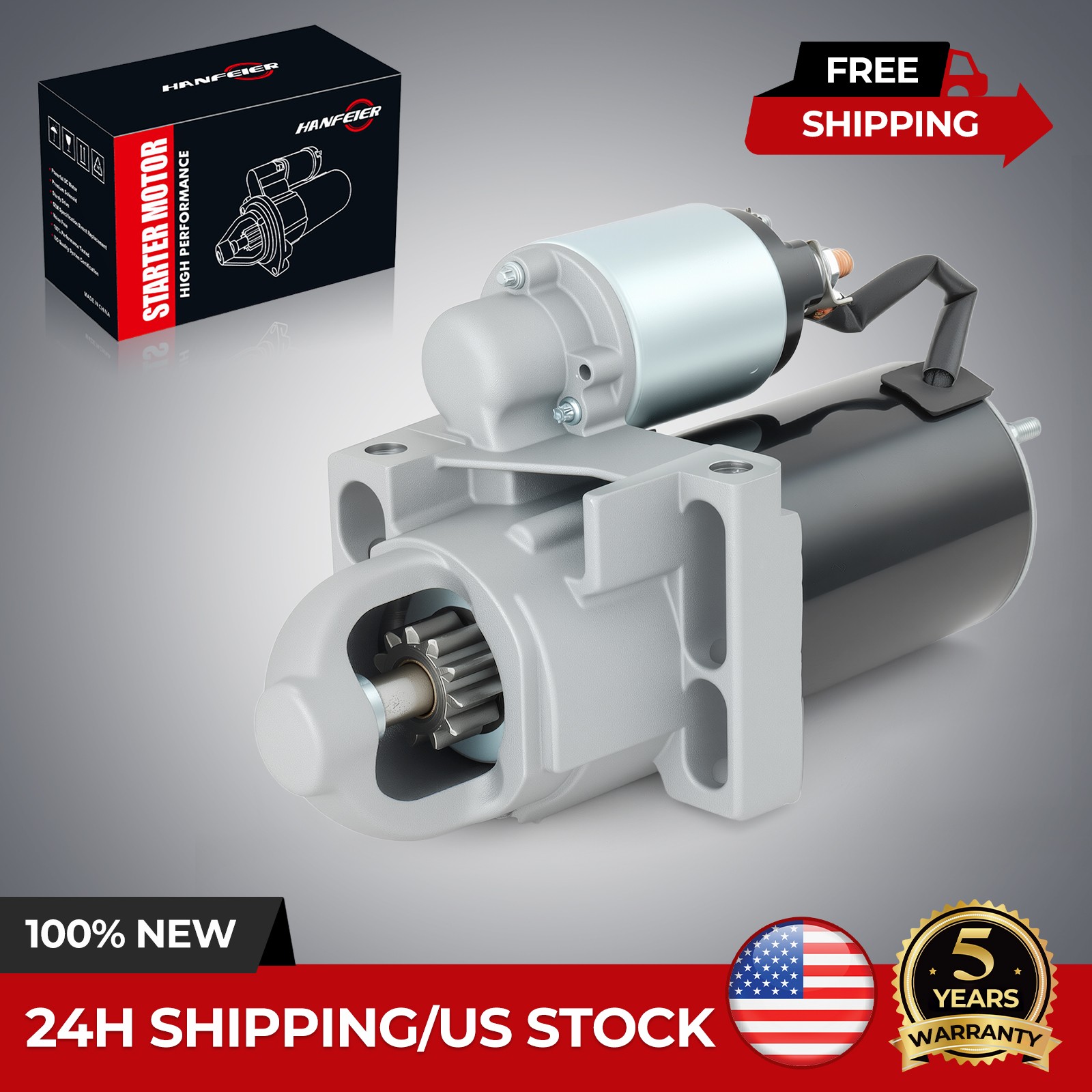 3HP Mini Starter for Chevy SBC BBC 168 Tooth High Torque 323255 3231701 6562