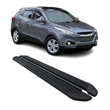 Running Boards Side Step Nerf Bars For Hyundai Tucson 2010-2015 Alu Black 2x