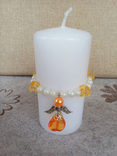 Kommunion Schutzengel Kerzenkränzchen Kommunionkleid