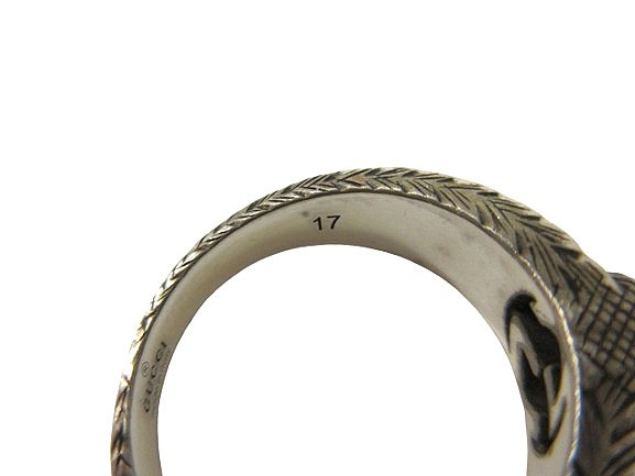 GUCCI Interlocking G Ring #8US SILVER925 Silver G… - image 8