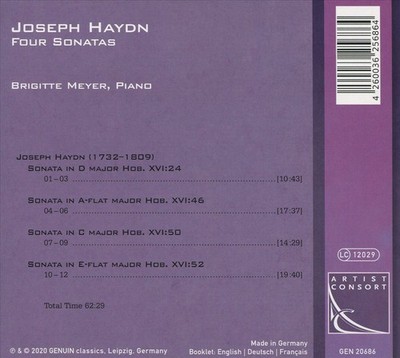 BRIGITTE MEYER HAYDN: FOUR SONATAS NEW CD