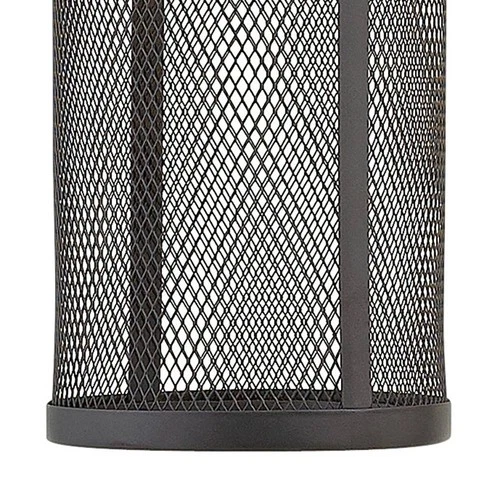Hinkley Aria 15 1/2" High Black and Steel Mesh Outdoor Wall Light - Picture 5 of 10