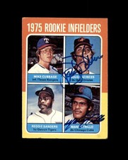 Doug DeCinces Manny Trillo Signed 1975 Topps Rookie Orioles Cubs Autograph