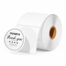 2 Inch Circle Thermal Labels for Business, 750 Sheets/1 Roll