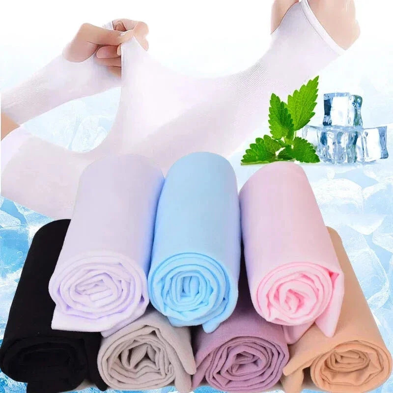 3 Pairs Cooling Arm Sleeves Cover UV Sun Protection Sports Outdoor For Men Women