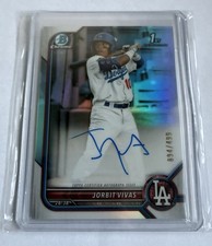 2022 Bowman Chrome Jorbit Vivas 1st Refractor Auto /499 Nationals 