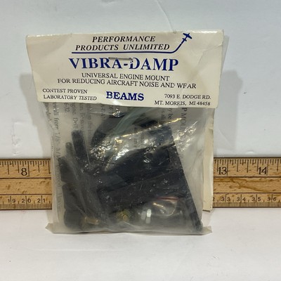VINTAGE VIBRA DAMP UNIVERSAL ENGINE MOUNT BEAMS MOTOR MOUNT NITRO/GLOW AIRPLANE