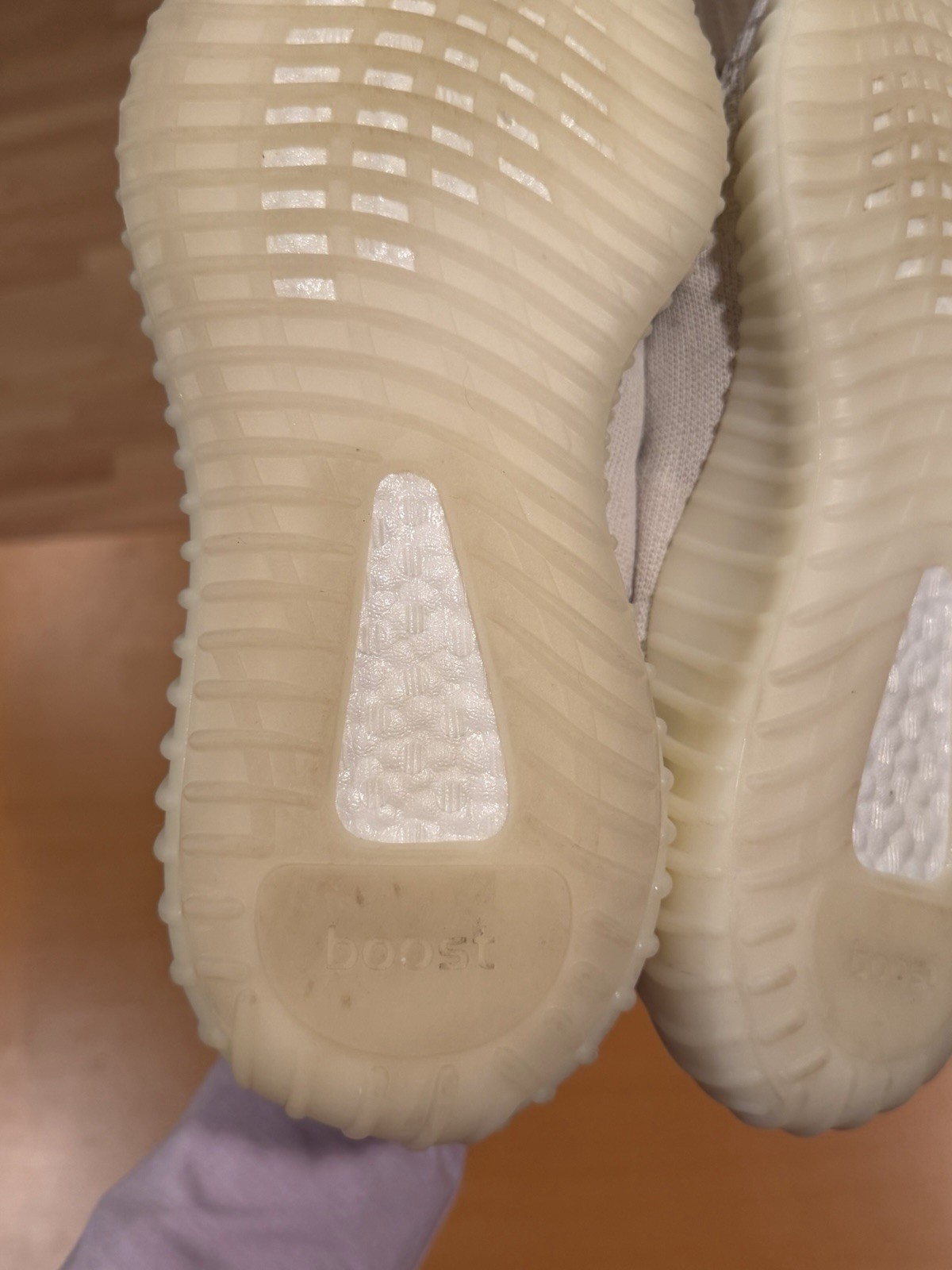 Size 7.5 - Men’s adidas Yeezy Boost 350 V2 Bone White Sneaker Shoes HQ6316 thumbnail 6