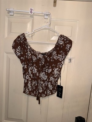 J for Justify women s blouse size Large Brown  Young (B)
