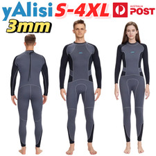 YALISI 3mm Wetsuit Neoprene Long Sleeve Diving Suit Men Women Swimming Surfing