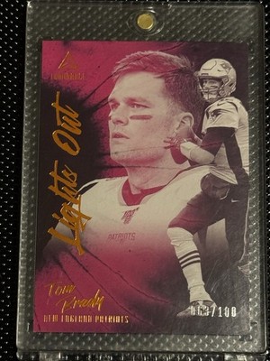 Panini 2020 Luminance Lights Out Tom Brady #LO1 New England Patriots /100