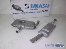 Imasaf Auspuff Set Mitteltopf + Endtopf für VW Corrado 1.8 16V 1989-1991