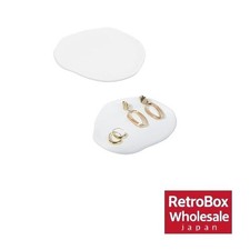 Plateau d'accessoires pour bijoux scandinaves Zhejia irrégulier ovale blanc