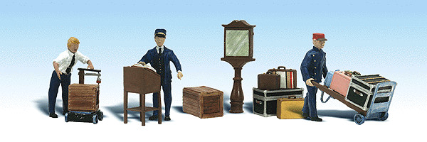 Woodland Scenics 1909 HO Scale Scenic Accents Depot Workers