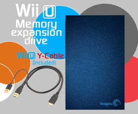 1TB or 500GB External Hard Drive for Nintendo Wii U Seagate Expansion Drive