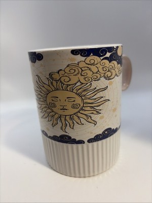 Moon Sun Coffee Mug Cup Tea White Blue Large 10 Strawberry Street