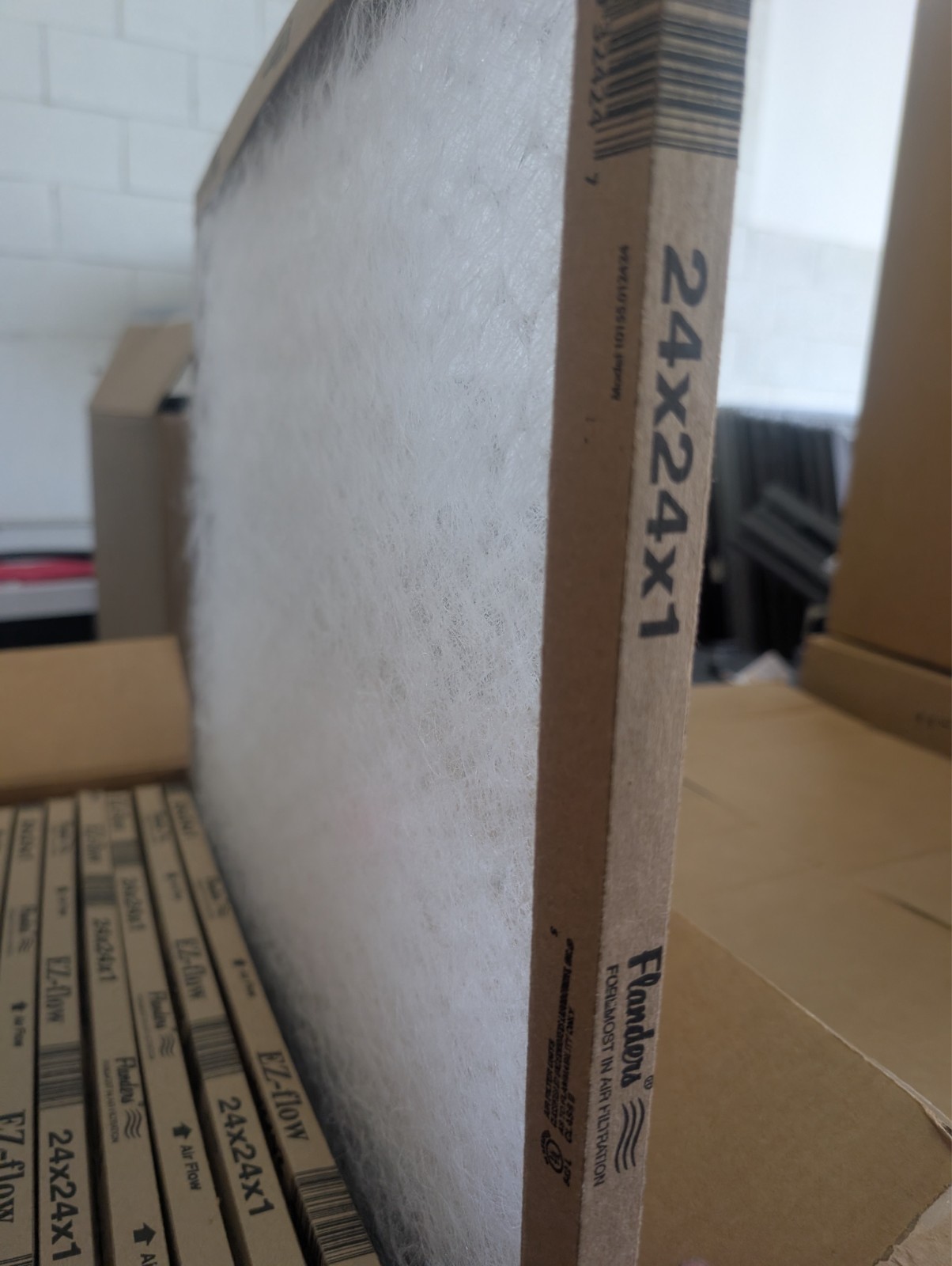 AAF Flanders 10055.012424 Fiberglass Air Filter 24 x 24 x 1 in. (Pack of 12)