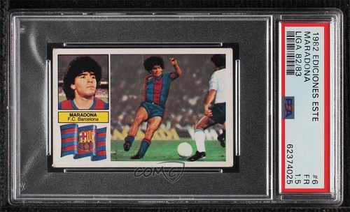 1982-83 Ediciones Este Liga Diego Maradona #6 PSA 1.5 08yy