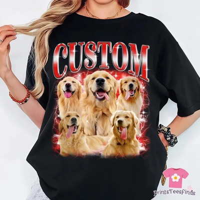 Personalized Pet Comfort Tee Custom Dog Cat Photo Shirt Gift