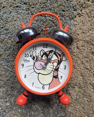 Winnie The Pooh Alarm Tigger Clock Double Bell Works