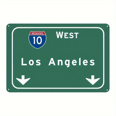Vintage Route Sign California Retro Aluminum Sign 8x12 Funny Durable