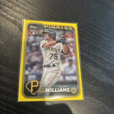 2024 Topps Baseball Pirates Alika Williams Yellow Parallel Rookie Card #265