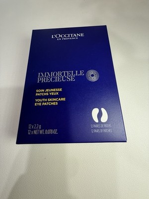 L'OCCITANE IMMORTELLE PRECIOUS Youth Skincare Eye Patches 12 pairs