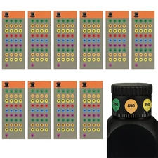 10 Rifle Scope Turret Sticker Sheets Scope Dope Stickers For Long Range Shooting