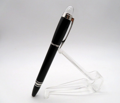 Montblanc Starwalker Resin Black Platinum Füller  585 Gold Feder BB Top Zustand