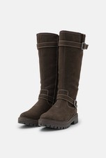 S.Oliver Boots Size 7 Faux Leather Mid Calf Brown