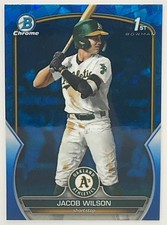 2023 Bowman Draft Sapphire Jacob Wilson Chrome Athletics