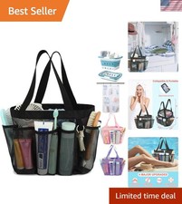 Mesh Shower Caddy Portable for College Dorm Room Essentials, 8-Pocket Large S...