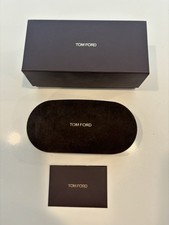 Tom Ford Eyeglass Case And Box Only With Polishing Cloth And Card