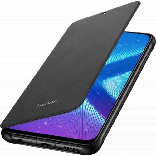 Coque Honor 8X rabat microfibre protection écran et clapet ultra fin