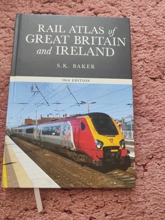 Rail Atlas of Great Britain and Ireland 14th edition Baker Stuart K VG cond