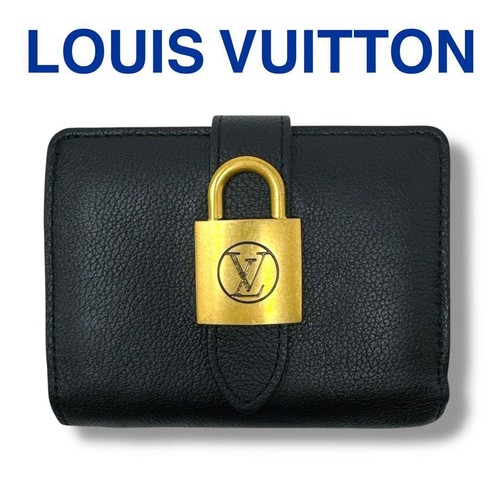 Louis Vuitton 2-fold wallet Porte-Feuille Roaky Compact M12408 Black